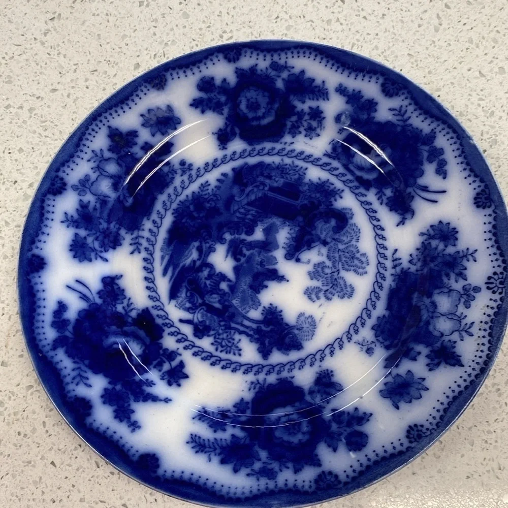 Bundle of 2 blueflow plates wedgewood antique - Picture 2 of 9